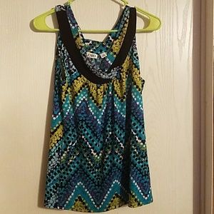 Cato Beautiful Colorful Blouse, Size Medium